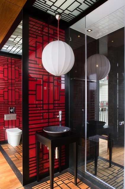 Asian Bathroom by EXIT Interior Design Studio