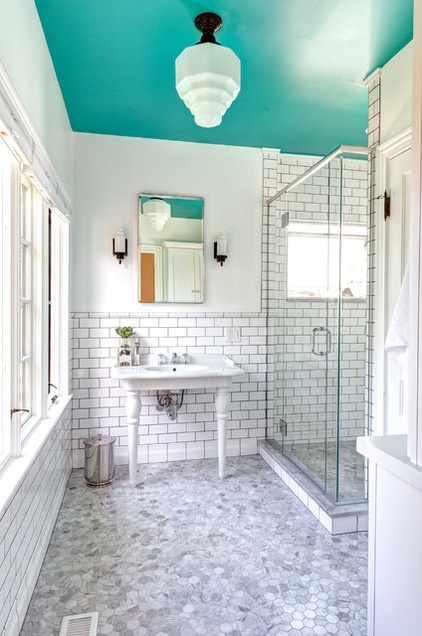 Transitional Bathroom by Dave Fox Design Build Remodelers