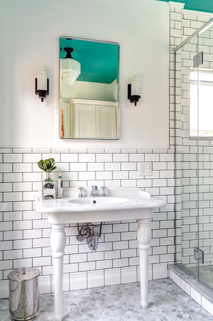 Transitional Bathroom by Dave Fox Design Build Remodelers