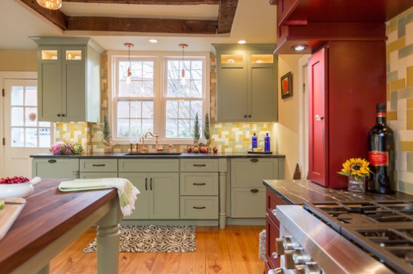 Farmhouse Kitchen by New England Design Elements