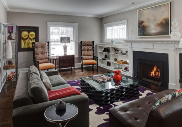 Transitional Living Room by Buckingham Interiors + Design LLC