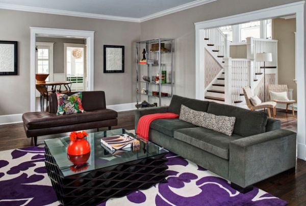 Transitional Living Room by Buckingham Interiors + Design LLC