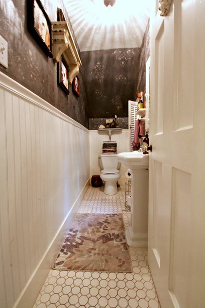 Eclectic Powder Room by Mina Brinkey