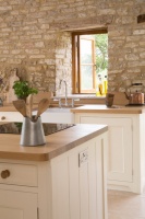 Historic Stone Barn Now a Country Farmhouse Kitchen