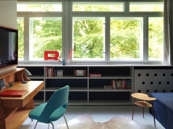 Midcentury Home Office by a-base Architekten