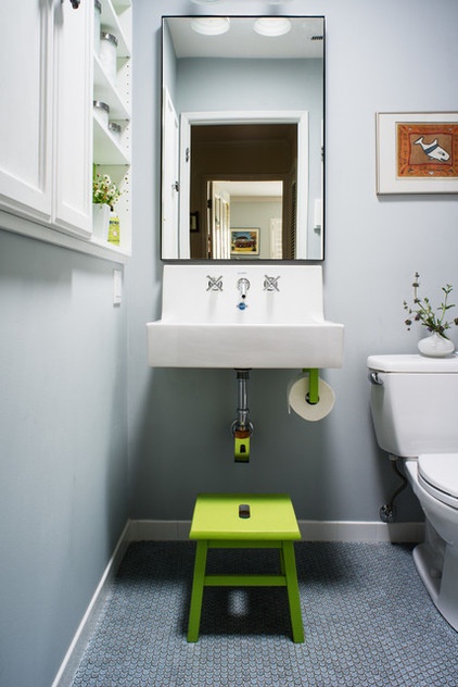 Transitional Bathroom by christie hausmann design