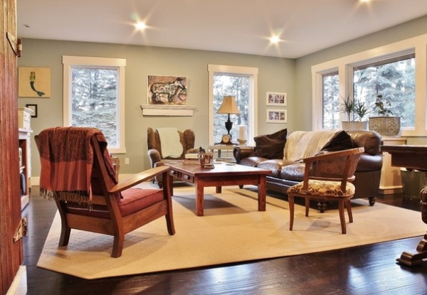 Farmhouse Living Room by Kimberley Bryan