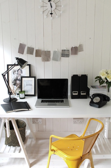 Contemporary Home Office by Owl Design