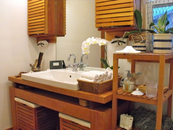 Rustic Bathroom by Rough Linen