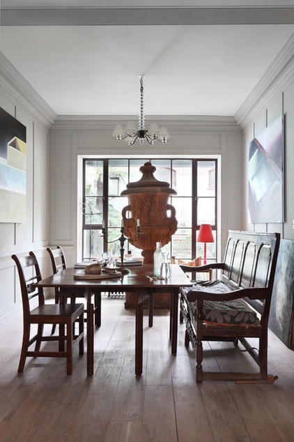 Eclectic Dining Room by Chris Dyson Architects