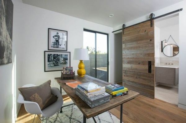 Contemporary Home Office by Shelby Wood Design