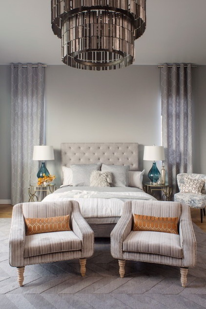 Contemporary Bedroom by Shelby Wood Design