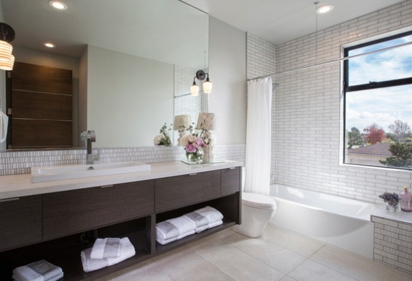 Contemporary Bathroom by Shelby Wood Design