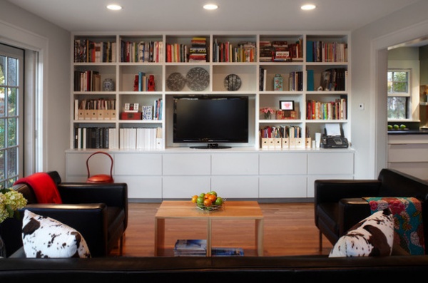 Contemporary Family Room by Ying Li Architect