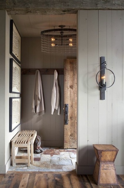 Rustic Entry by Carter Kay Interiors