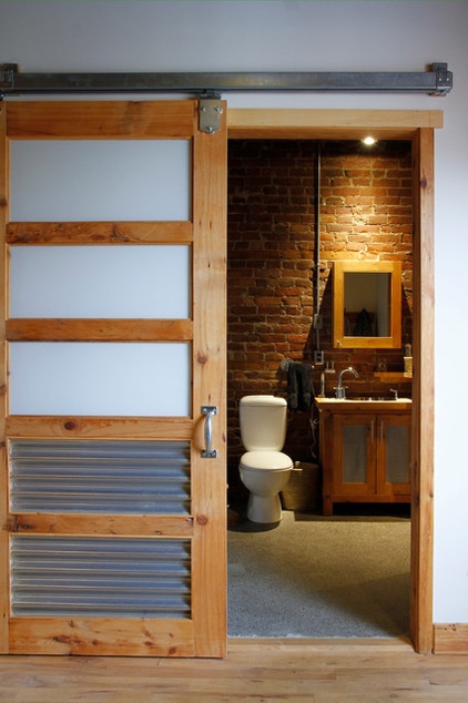 Industrial Bathroom by Esther Hershcovich