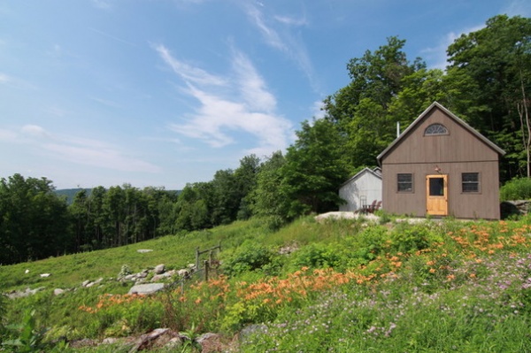 Rustic Home Office by Uncarved Block Inc.