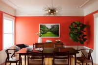 Room of the Day: Bright Red Dining Room Glows in Fog City