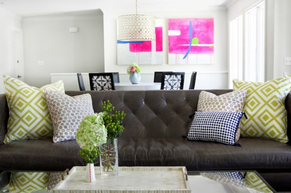 Contemporary Family Room by Sarah Wittenbraker Interiors