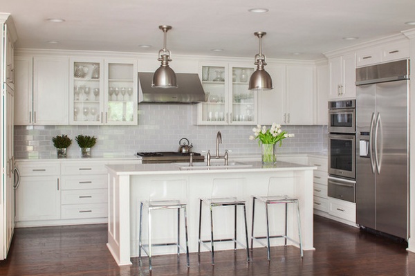 Transitional Kitchen by 3 Fold Design Studio