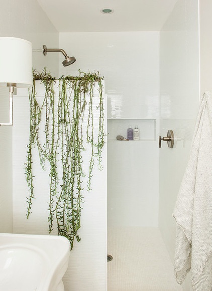 Transitional Bathroom by beth kooby design