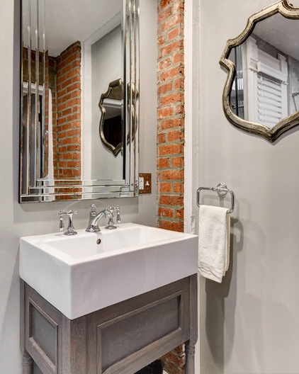 Traditional Powder Room by Reliance Design, Build, Remodel