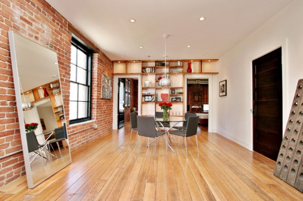 Industrial Family Room by Todd Davis Architecture