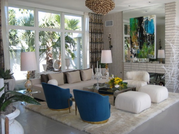 Midcentury Living Room by Woodson & Rummerfield's House of Design