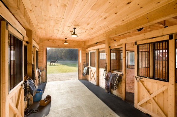 Farmhouse Garage And Shed by Windover Construction