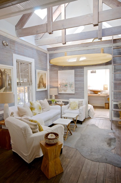 Beach Style Family Room Beach Style Family Room