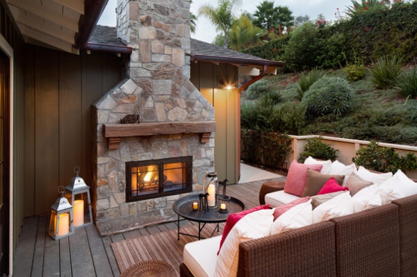 Farmhouse Deck by Anne Sneed Architectural Interiors