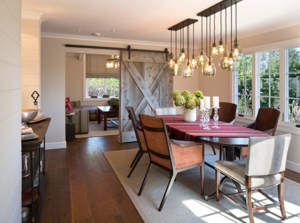 Farmhouse Dining Room by Anne Sneed Architectural Interiors