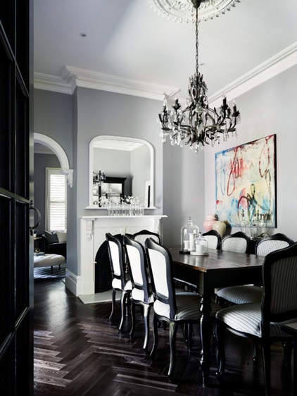 Transitional Dining Room by Bloom Interior Design