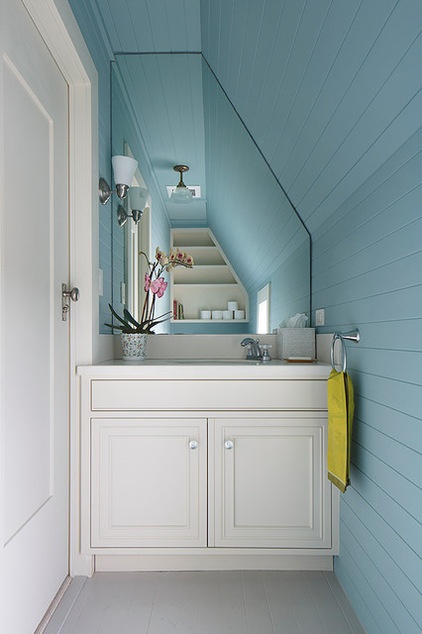 Traditional Powder Room by Thomas Rex Hardy, AIA