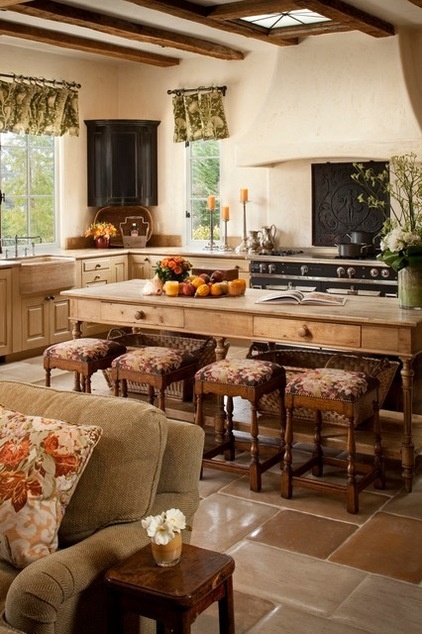 Mediterranean Kitchen by Andrea Bartholick Pace Interior Design