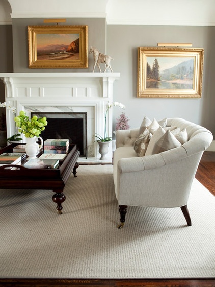 Traditional Living Room by Caitlin Wilson