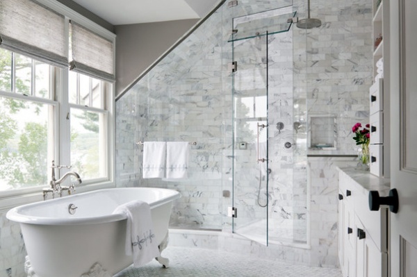 Transitional Bathroom by Stone Creek Builders