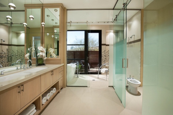 Contemporary Bathroom by Lawrence Lake Interiors