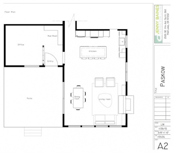 Floor Plan Kitchen of the Week: Midcentury Modern House Gets a Refresh