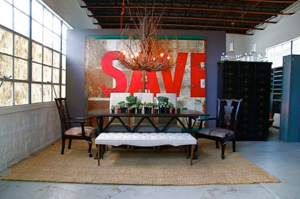 Industrial Dining Room by red: modern lines . vintage finds