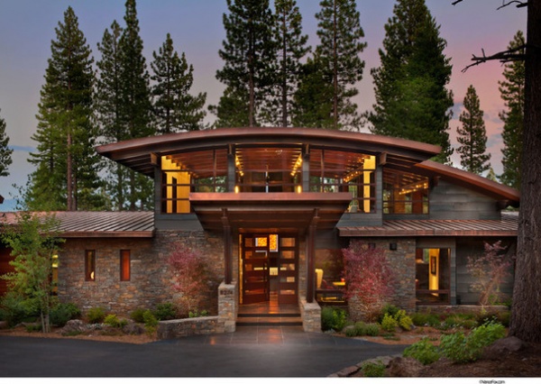 Rustic Exterior by Ward-Young Architecture & Planning - Truckee, CA