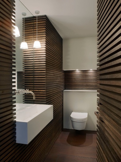 Contemporary Powder Room by Found Associates