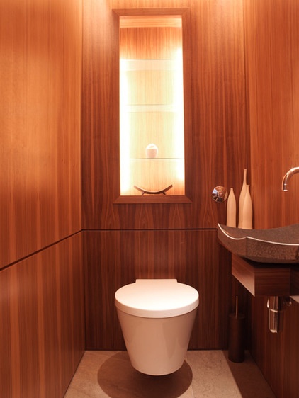 Contemporary Powder Room by Hill Mitchell Berry Architects