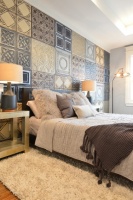 Idea of the Day: Tin Tiles Create a Striking Accent Wall