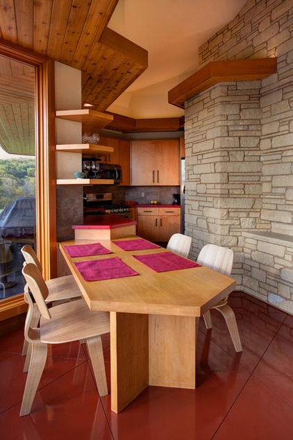 Midcentury Kitchen by Genesis Architecture, LLC.