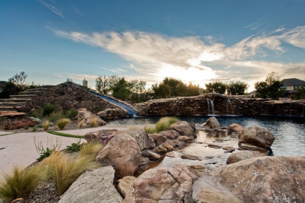 Tropical Pool by One Specialty Landscape Design, Pools & Hardscape