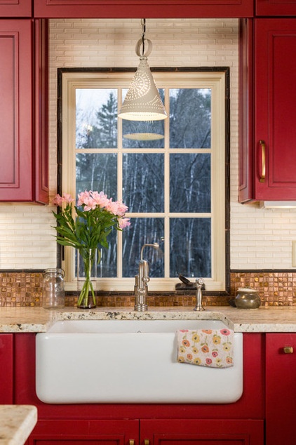 Farmhouse Kitchen by New England Design Elements