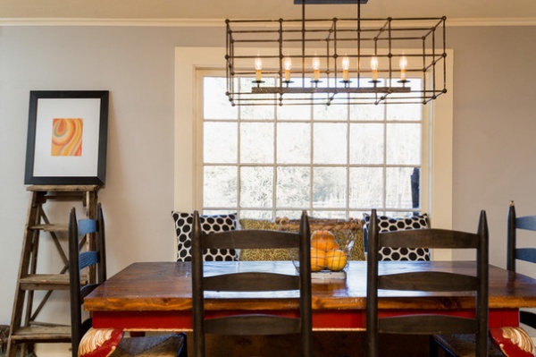 Farmhouse Dining Room by New England Design Elements