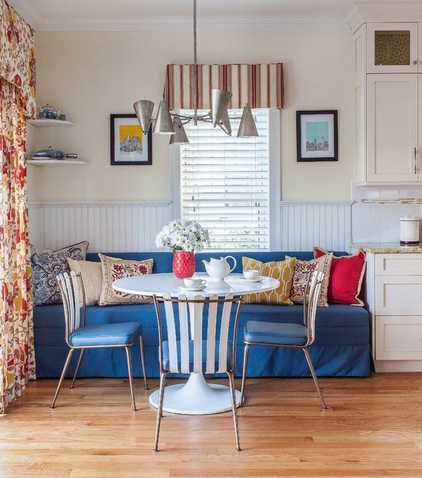 Transitional Dining Room by Meghan Shadrick Interiors