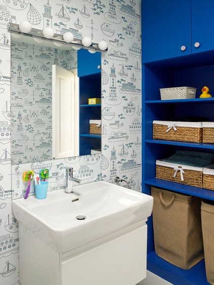 Contemporary Bathroom by Clare Gaskin